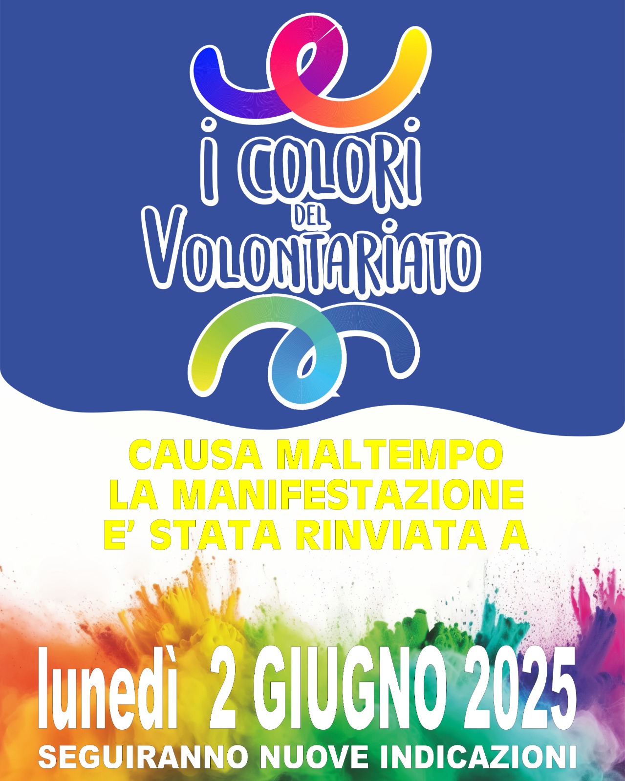 I colori del Volontariato – RINVIATA
